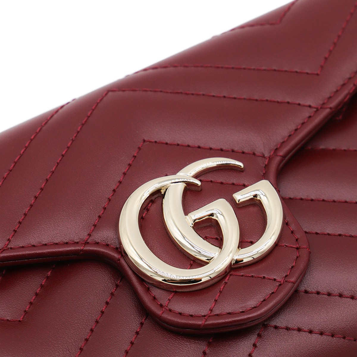 ROSSO ANCORA LEATHER GG MARMONT WALLET