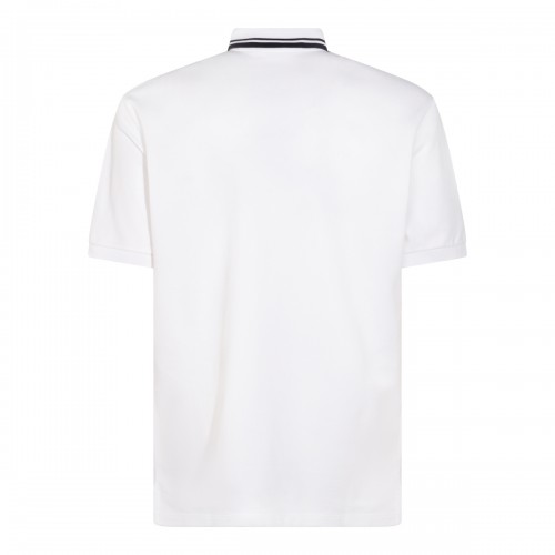 WHITE COTTON POLO SHIRT