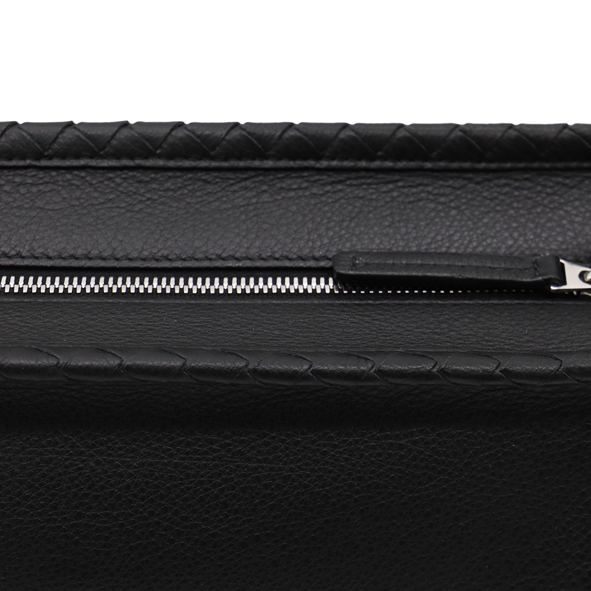 BLACK LEATHER CORRIERE BAG