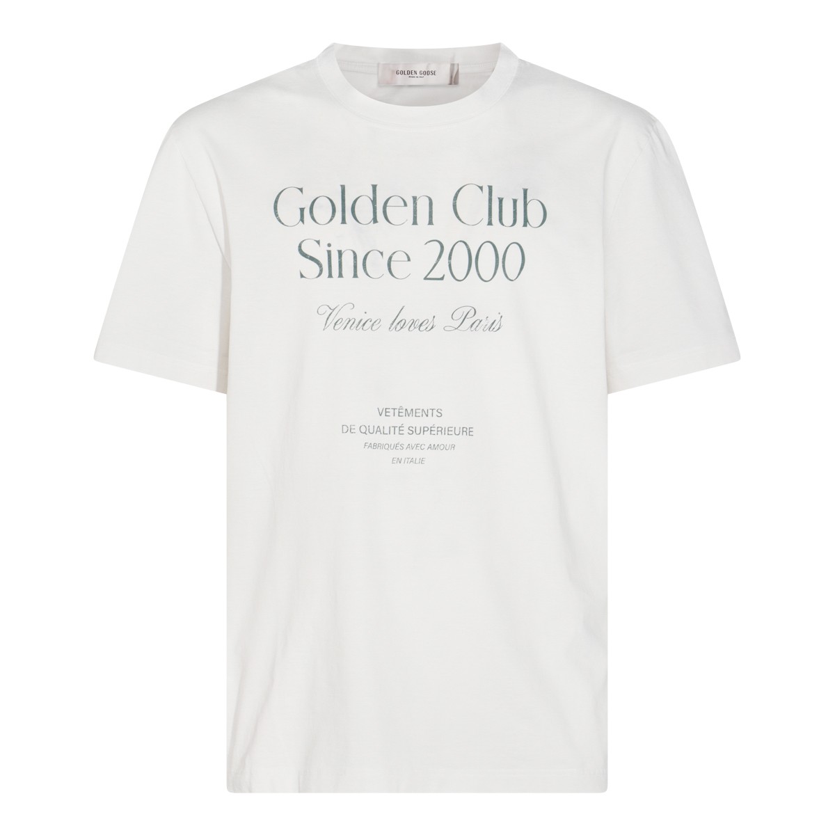 WHITE COTTON T-SHIRT