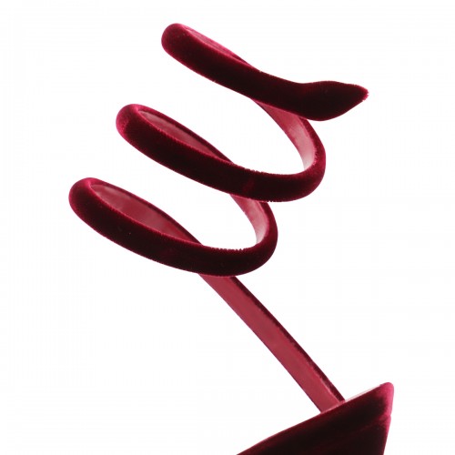 RED VELVET SANDALS