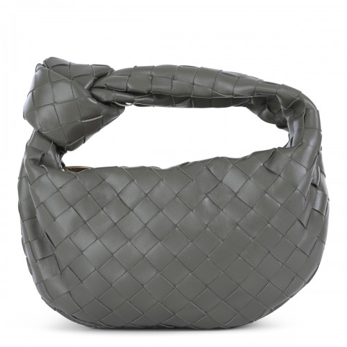 GREY LEATHER MINI JODIE BAG
