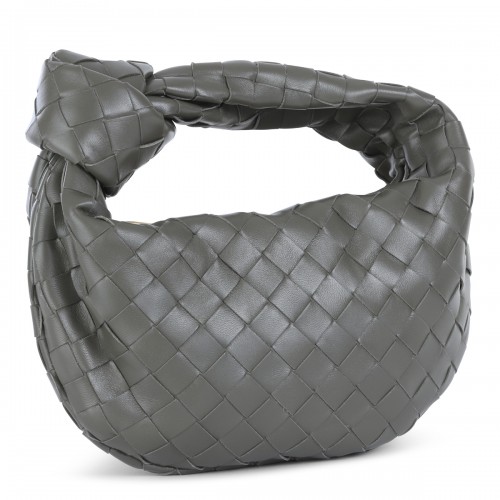 GREY LEATHER MINI JODIE BAG