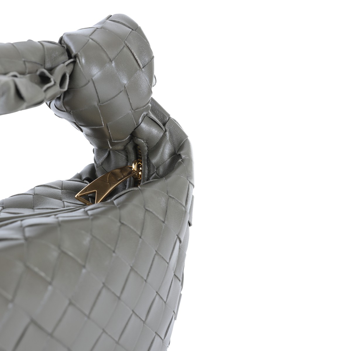 GREY LEATHER MINI JODIE BAG GREY LEATHER MINI JODIE BAG