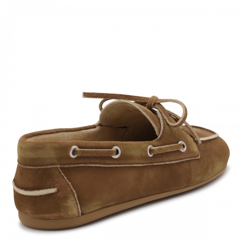 CAMEL LEATHER LOAFERS