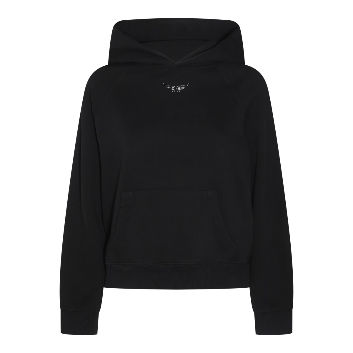 BLACK COTTON SWEATSHIRT