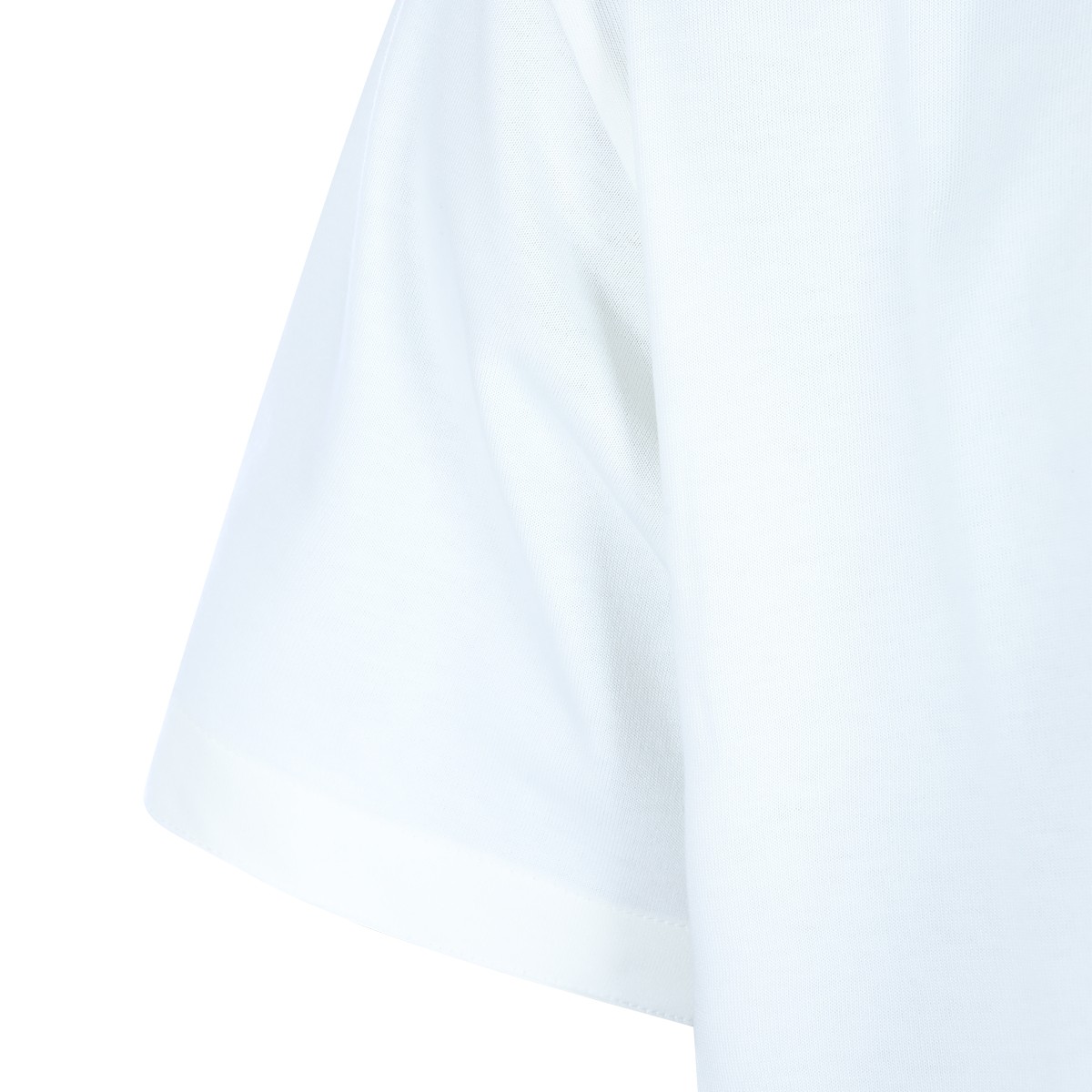 WHITE COTTON T-SHIRT