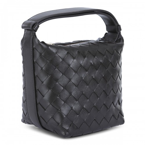 DARK BROWN LEATHER CANDY WALLACE POUCHES