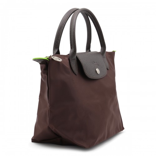 DARK BROWN LEATHER LE PLIAGE ORIGINAL S TOTES