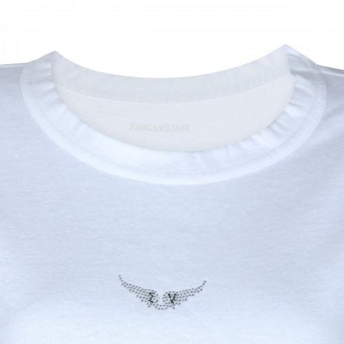 WHITE COTTON T-SHIRT