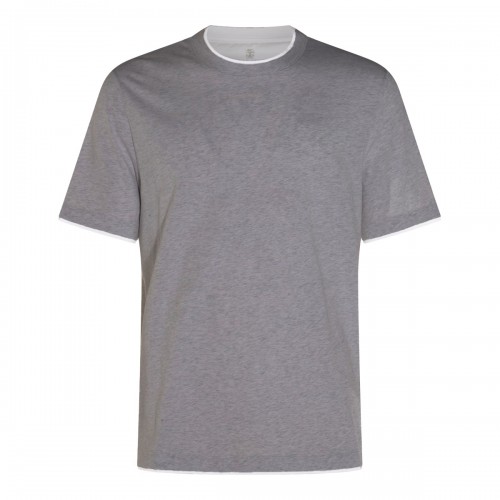 DARK GREY COTTON T-SHIRT