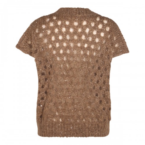 BROWN COTTON KNITWEAR