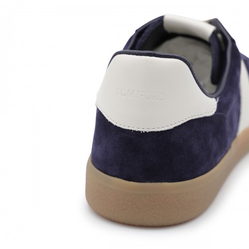 NAVY LEATHER SNEAKERS