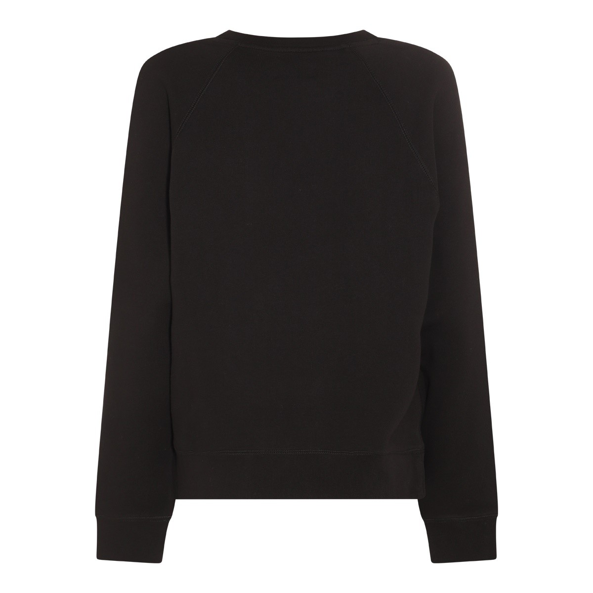 BLACK COTTON SWEATSHIRT BLACK COTTON SWEATSHIRT