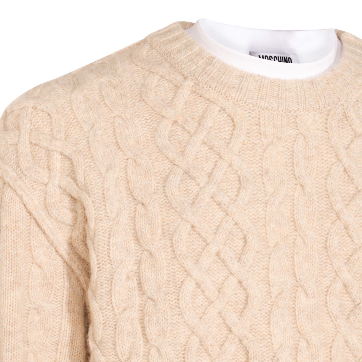 BEIGE WOOL KNITWEAR BEIGE WOOL KNITWEAR