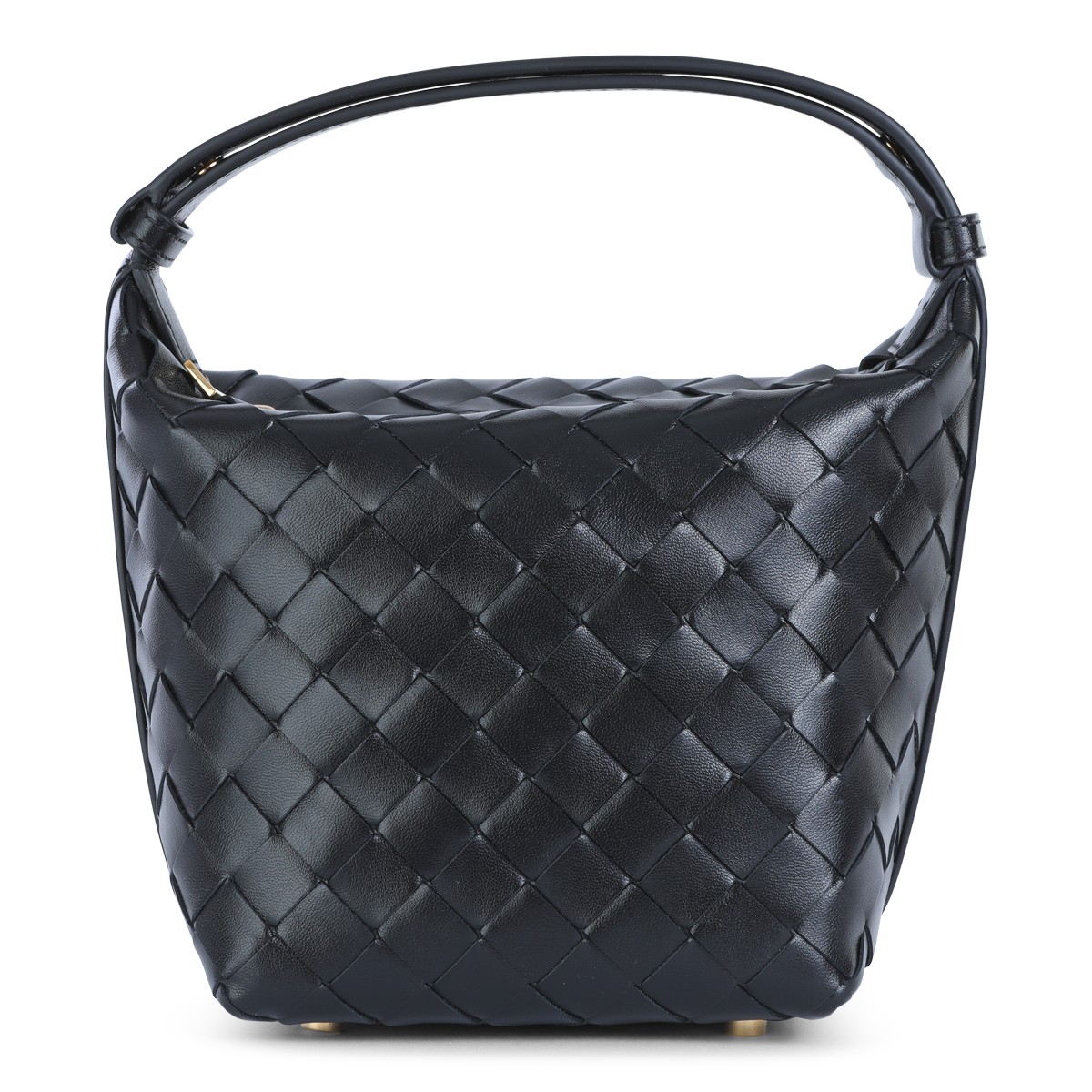 BLACK LEATHER CANDY WALLACE POUCHES