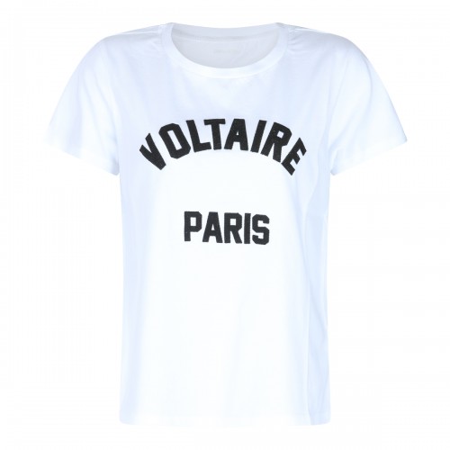 WHITE COTTON T-SHIRT