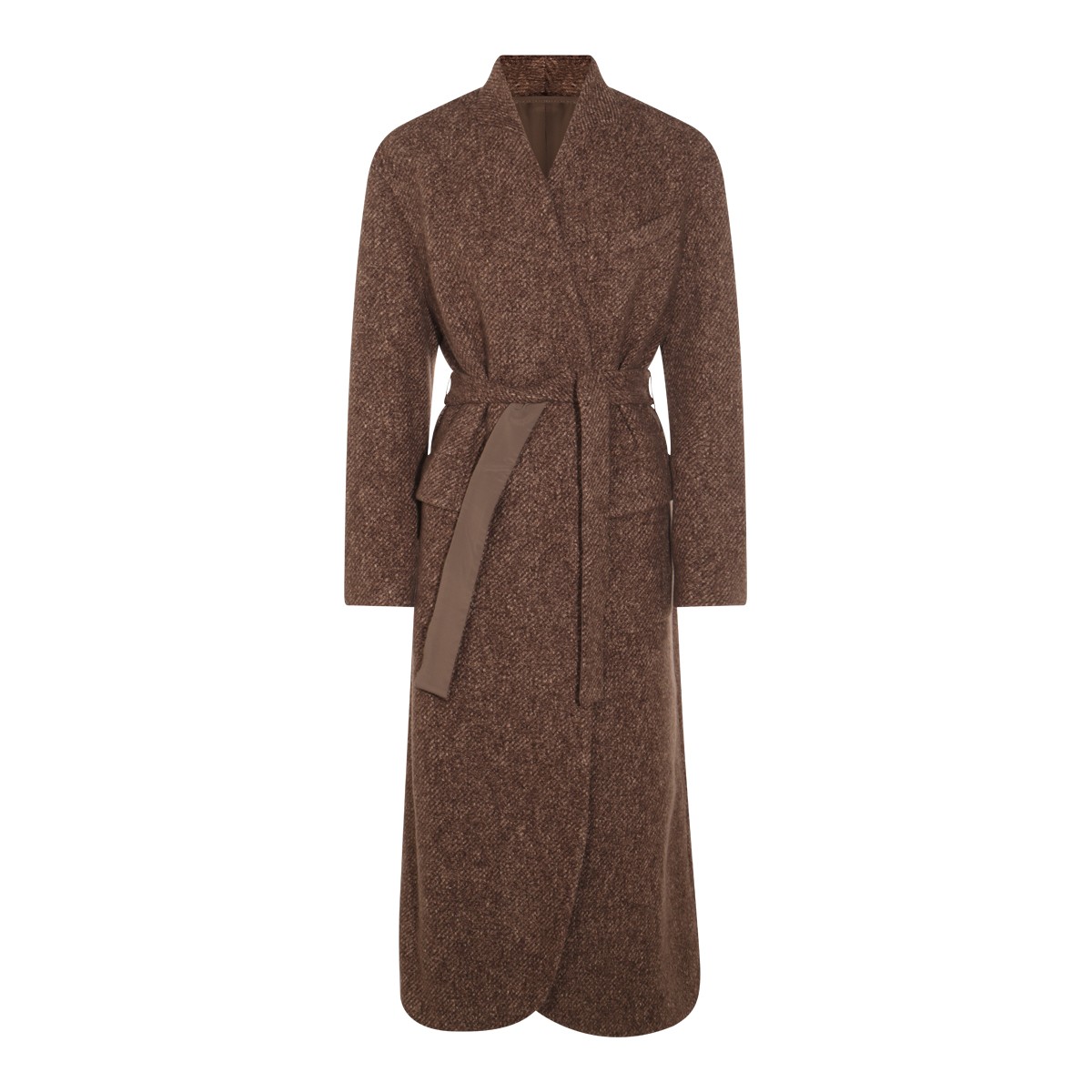 BROWN COTTON COAT