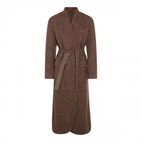 BROWN COTTON COAT