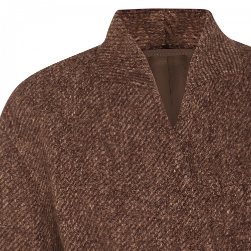 BROWN COTTON COAT