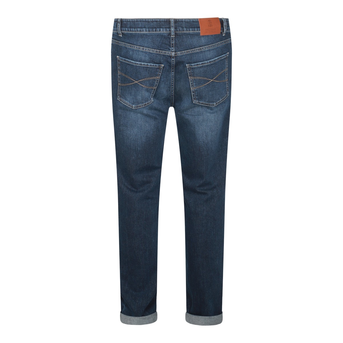 DARK BLUE COTTON JEANS