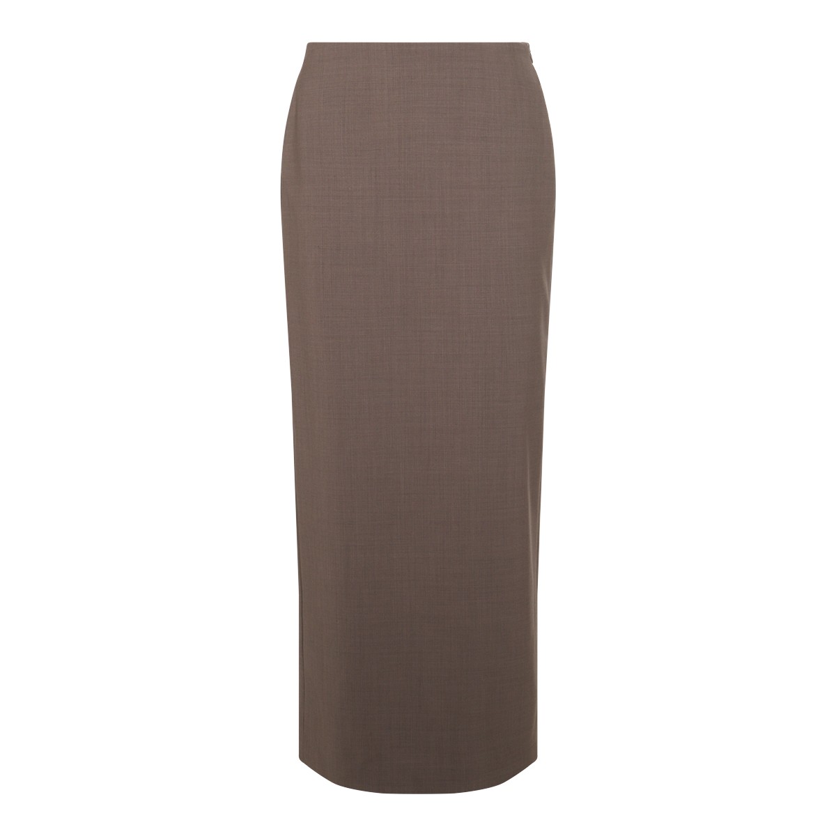 BROWN WOOL SKIRT
