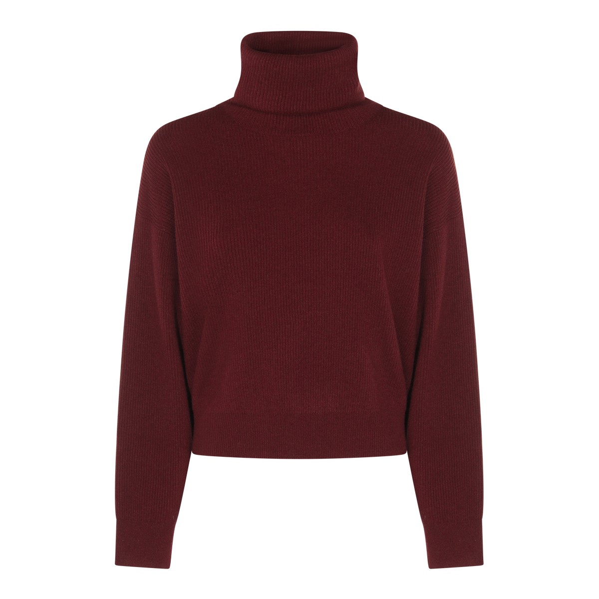 DARK RED COTTON KNITWEAR