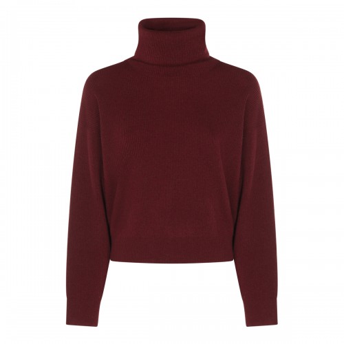 DARK RED COTTON KNITWEAR