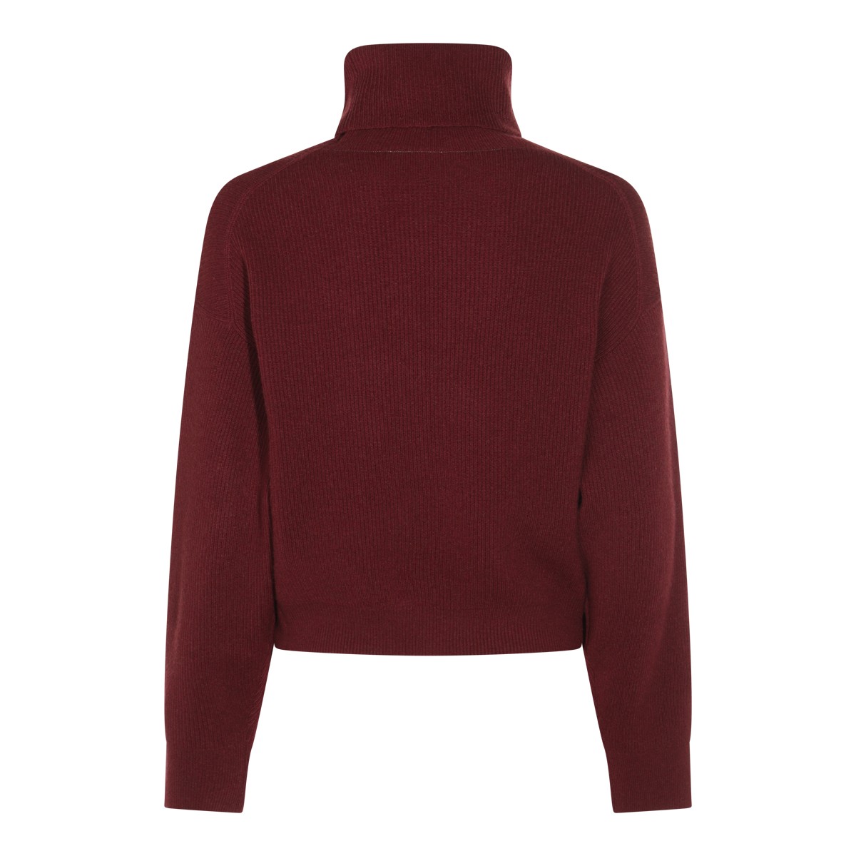 DARK RED COTTON KNITWEAR