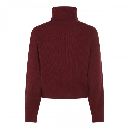 DARK RED COTTON KNITWEAR