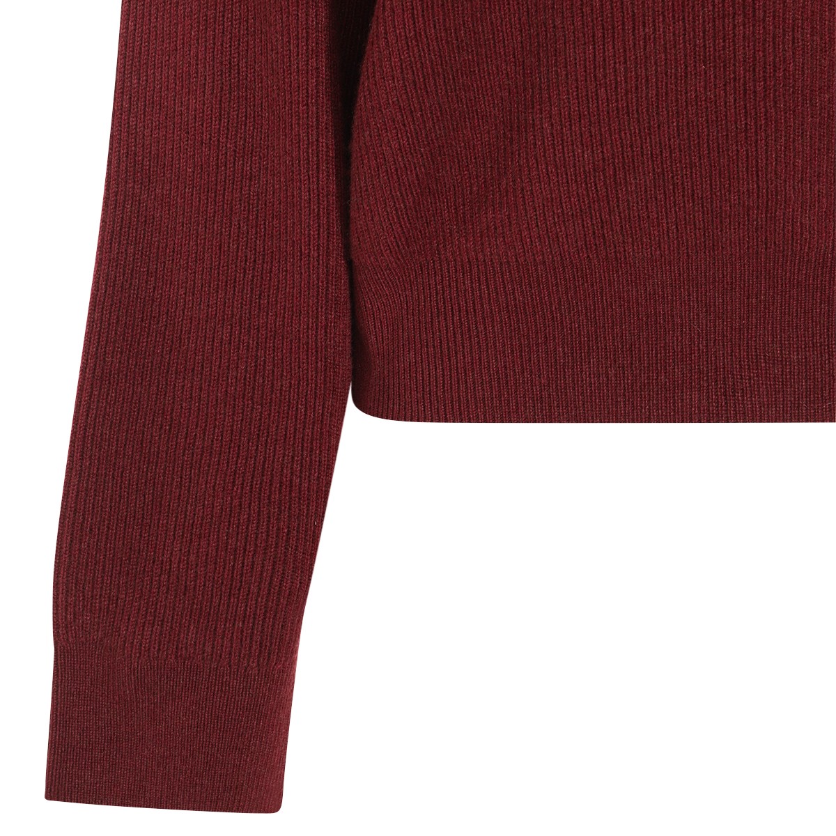 DARK RED COTTON KNITWEAR