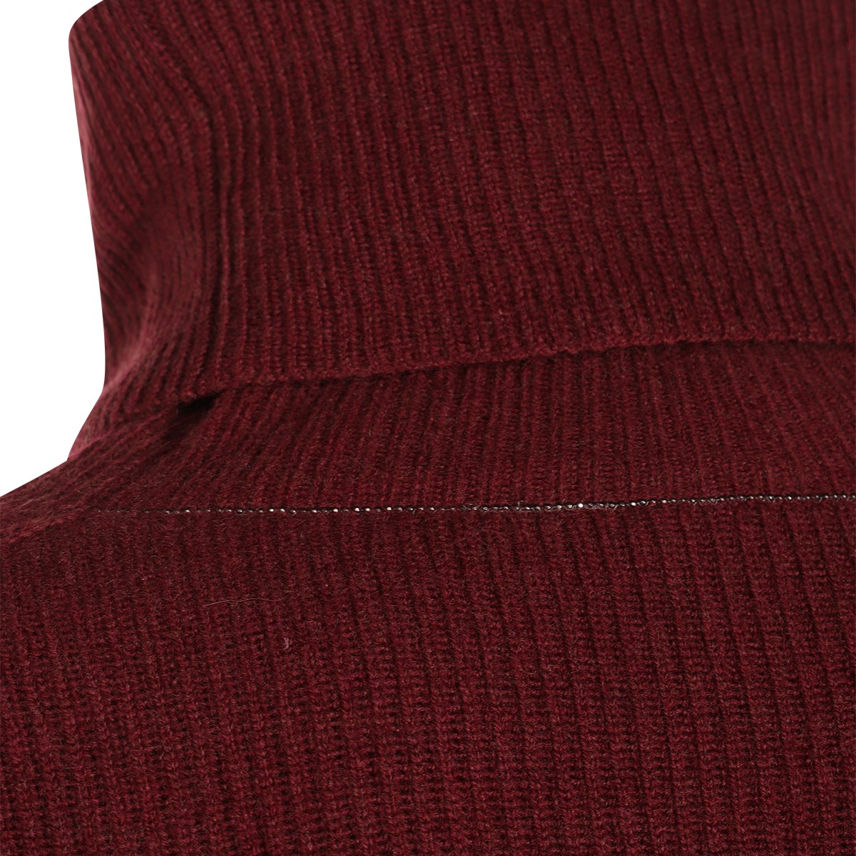 DARK RED COTTON KNITWEAR