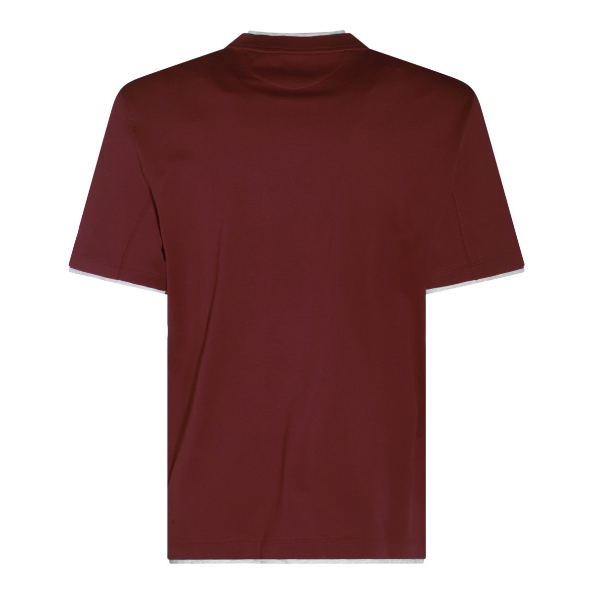 DARK RED COTTON T-SHIRT