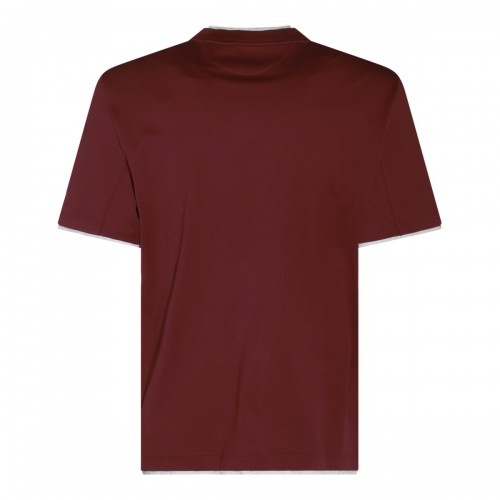 DARK RED COTTON T-SHIRT