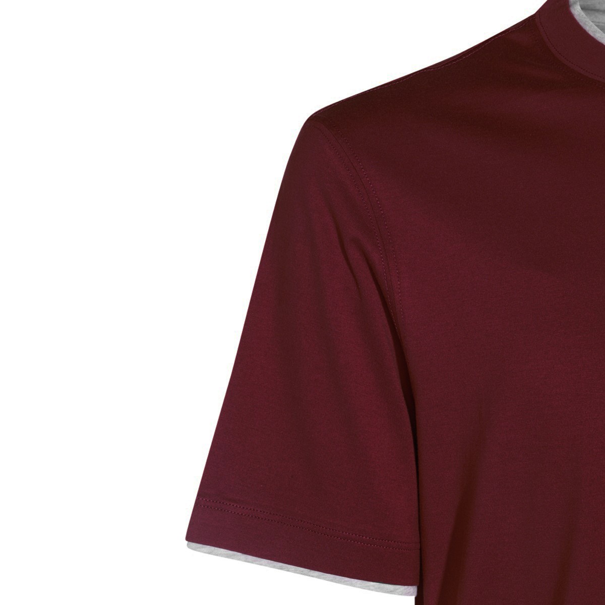 DARK RED COTTON T-SHIRT
