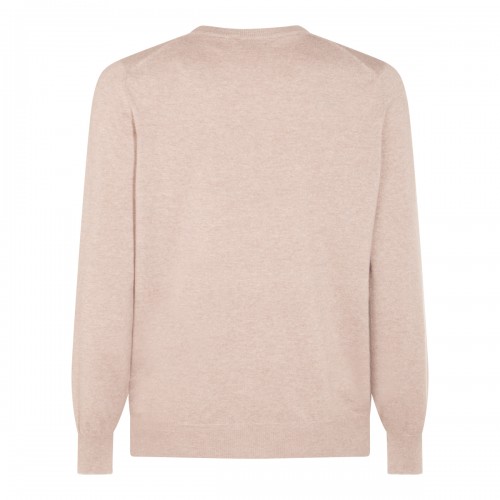 LIGHT BEIGE CASHMERE KNITWEAR
