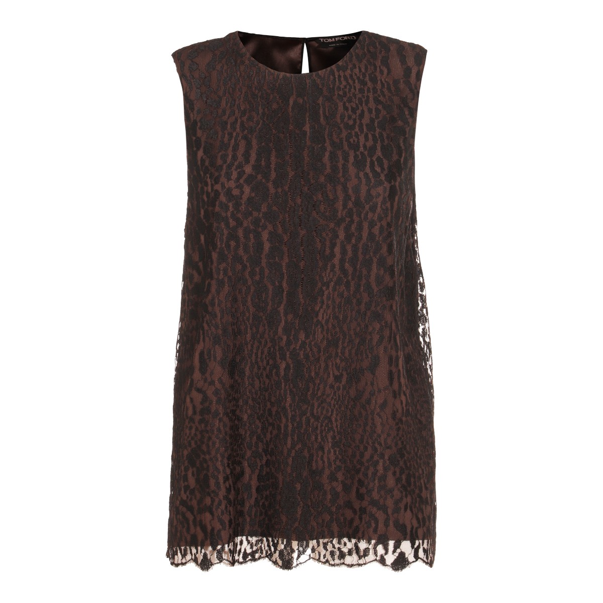 BLACK AND BROWN TOP
