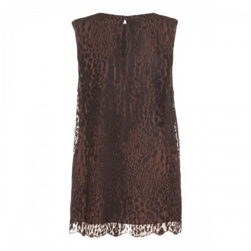 BLACK AND BROWN TOP