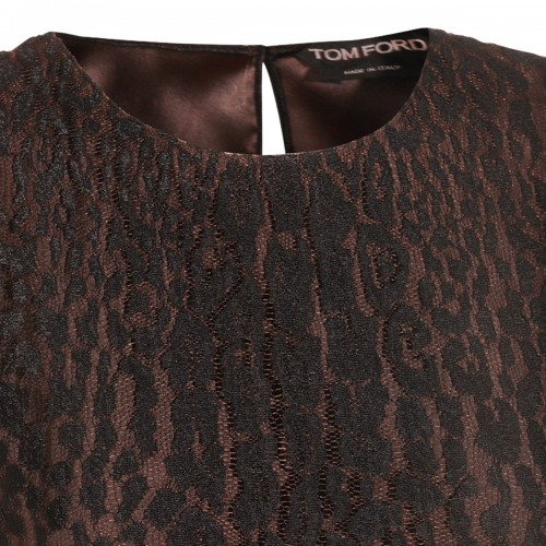 BLACK AND BROWN TOP