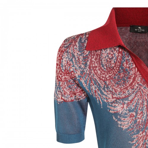 MULTICOLOR WOOL POLO SHIRT
