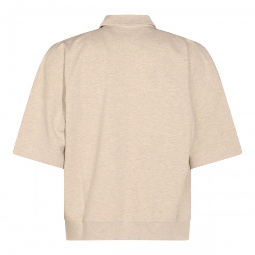 BEIGE COTTON POLO SHIRT
