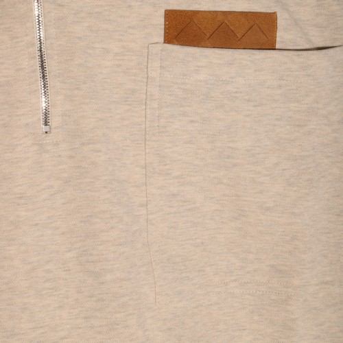 BEIGE COTTON POLO SHIRT