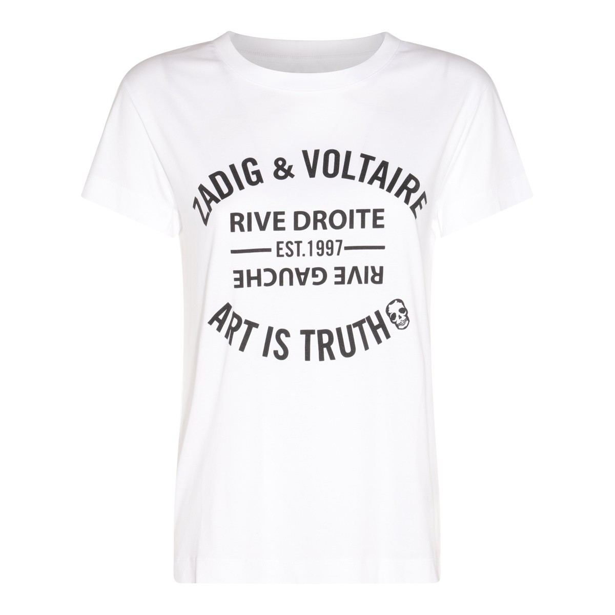 WHITE COTTON T-SHIRT