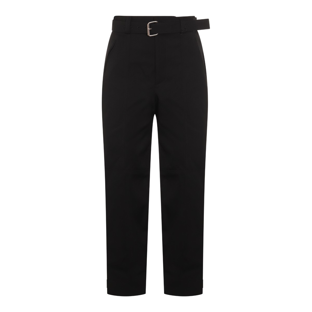 BLACK WOOL PANTS