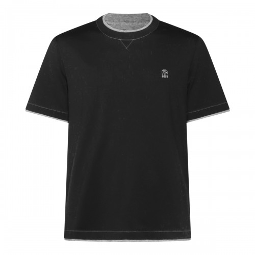 BLACK COTTON T-SHIRT