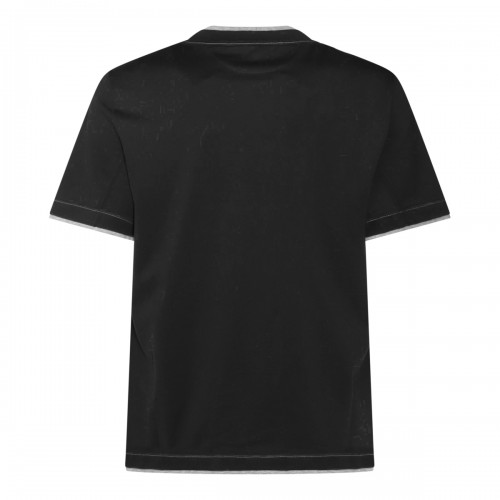 BLACK COTTON T-SHIRT