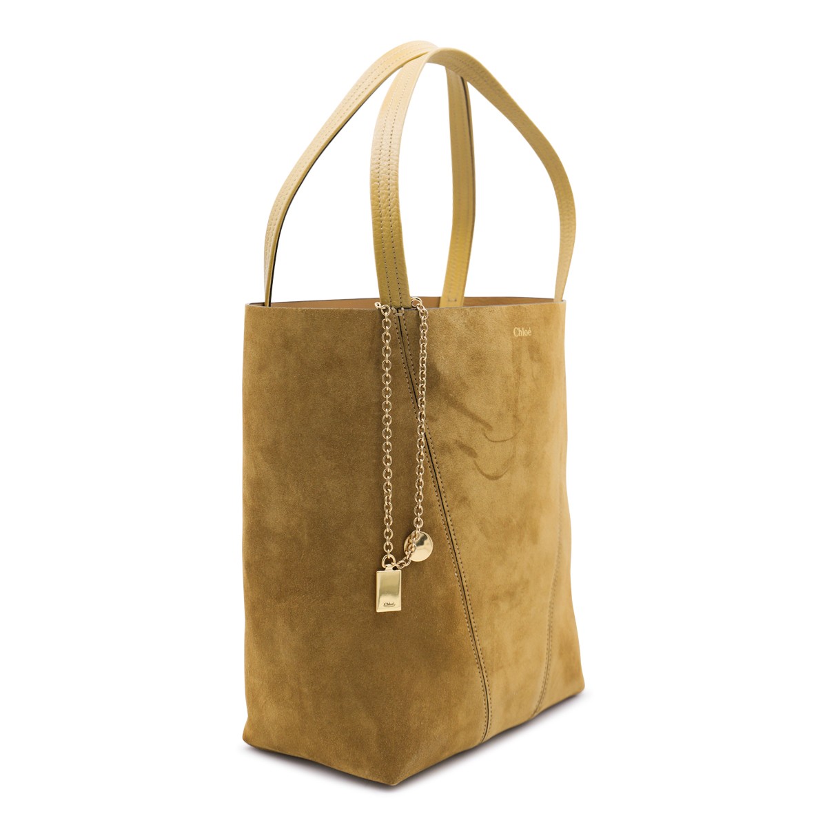 DARK GOLD LEATHER SPIN TOTE DARK GOLD LEATHER SPIN TOTE