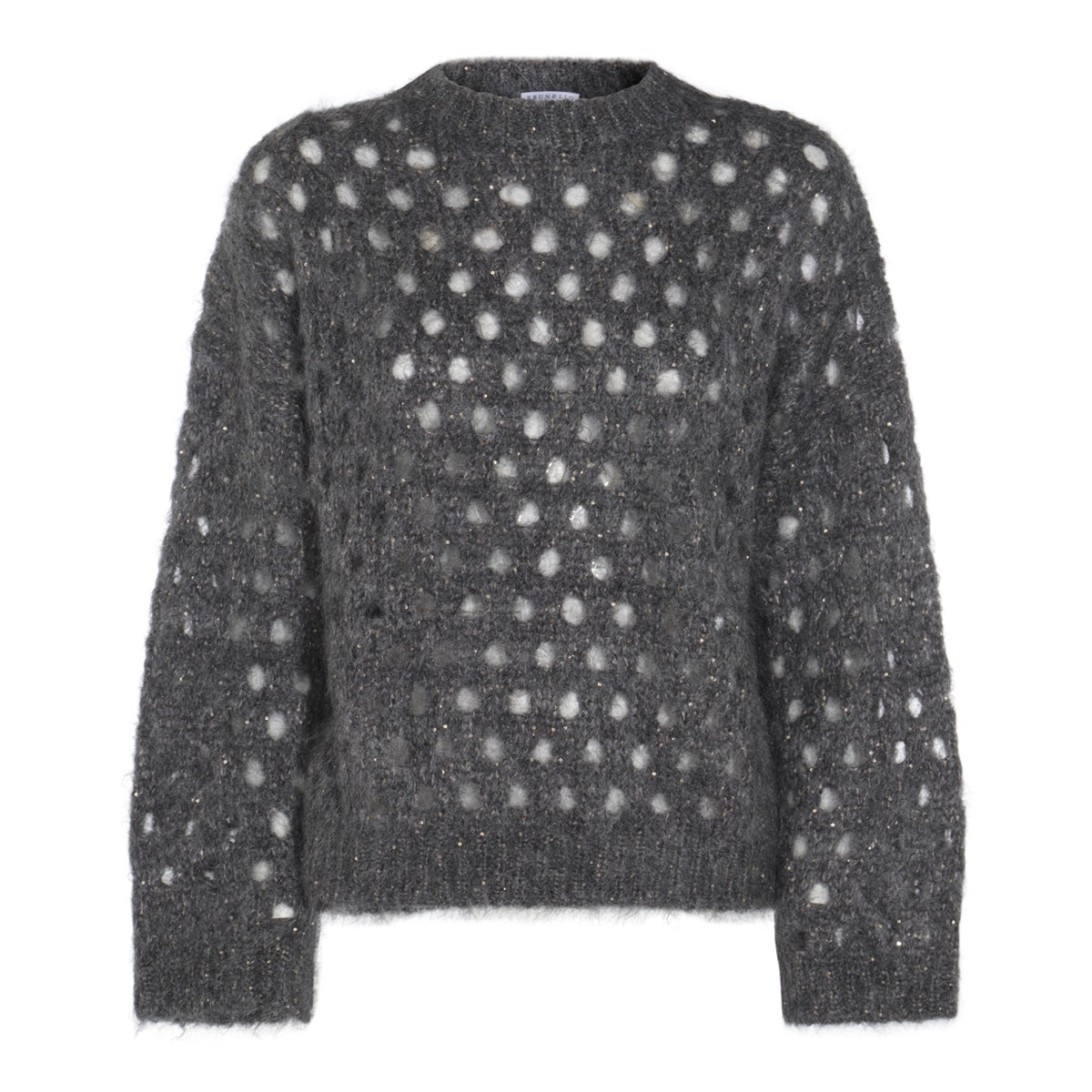 DARK GREY COTTON KNITWEAR