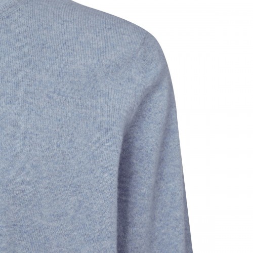 LIGHT BLUE COTTON KNITWEAR