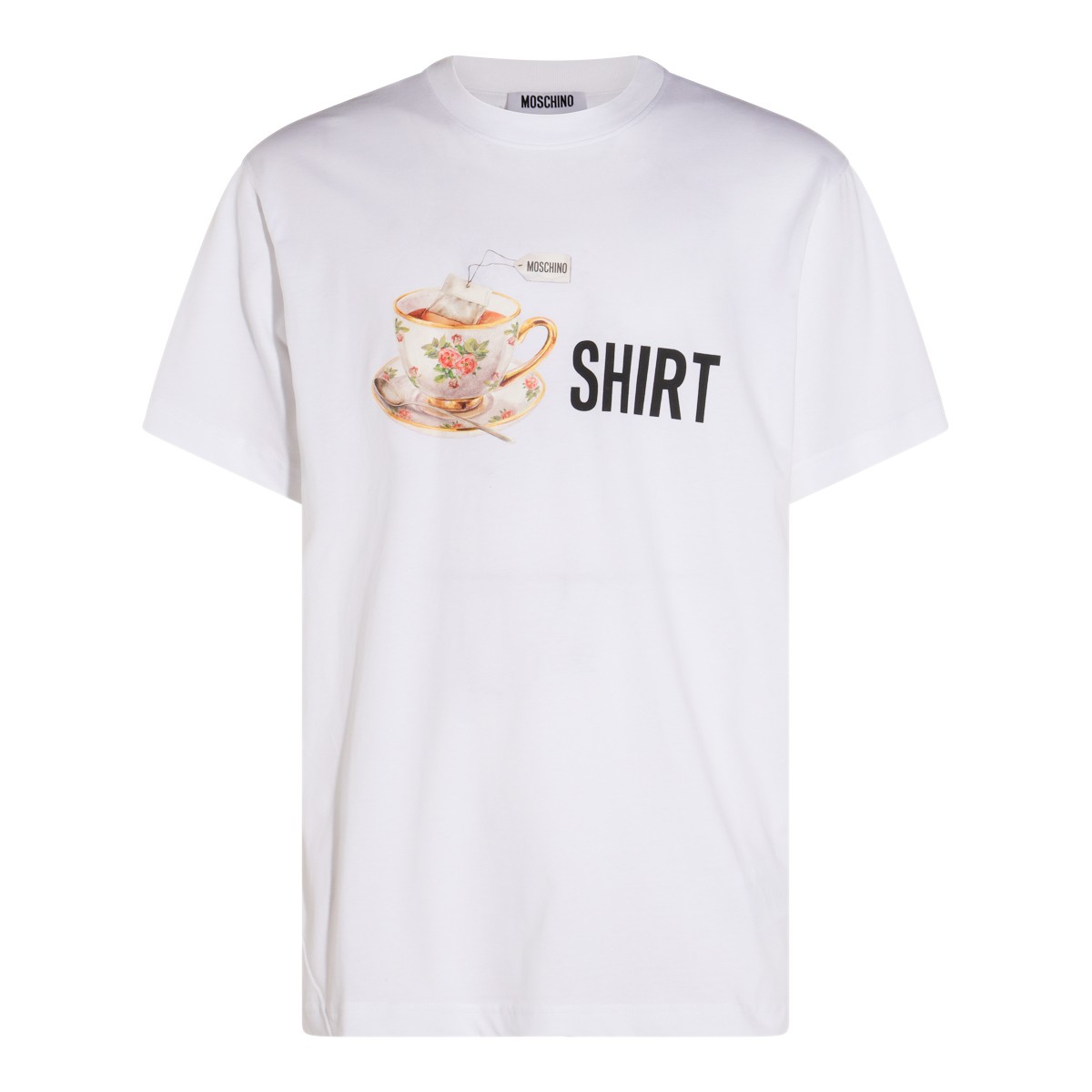 WHITE COTTON T-SHIRT